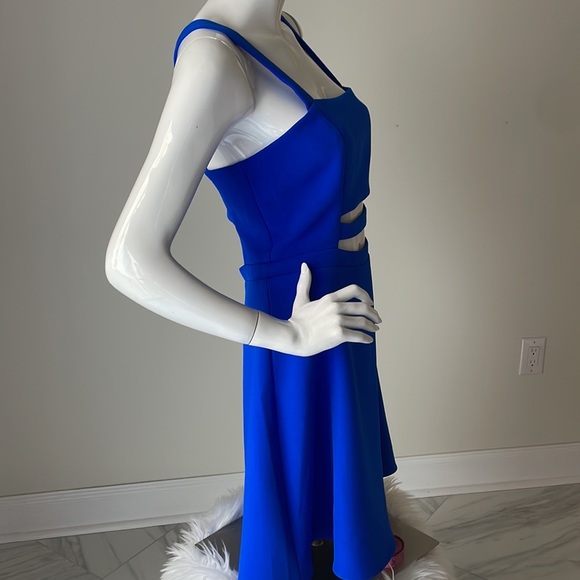 Express Cobalt Blue Cutout Dress Size 10. - Picture 4 of 11